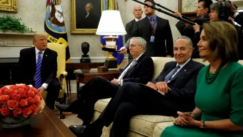 Getty Images All three leaders met at the White House in September