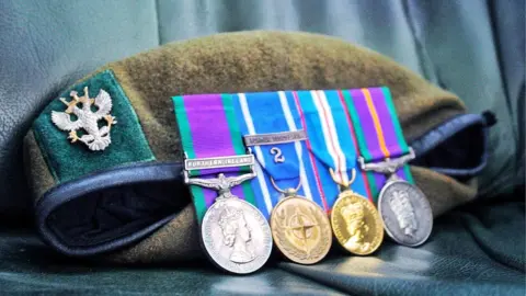 Mercian Regiment Major Baz's medals