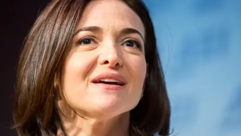 Getty Images Facebook's Chief Operating Officer Sheryl Sandberg speaks