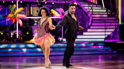 PA Media Amanda Abbington and Giovanni Pernice on Strictly