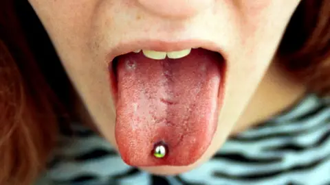 Tongue piercing