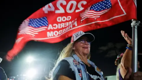 Reuters Trump fan at Mar a Lago