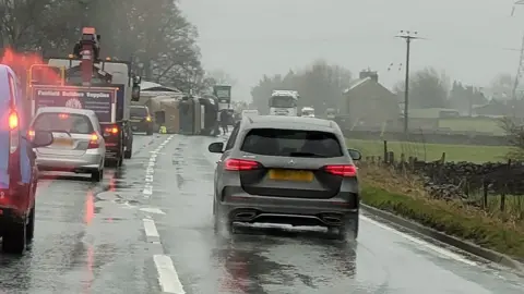 Alison Aldous Lorry accident on A6