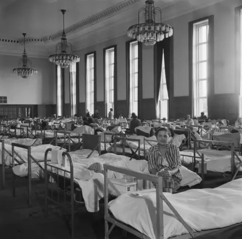 Alamy Belsen hospital in barracks