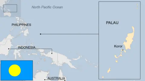 BBC map of Palau