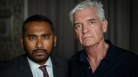 Amol Rajan and Phillip Schofield