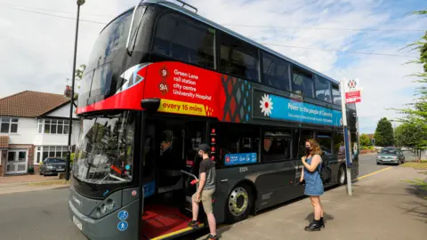 National Express Electric bus in Coventry