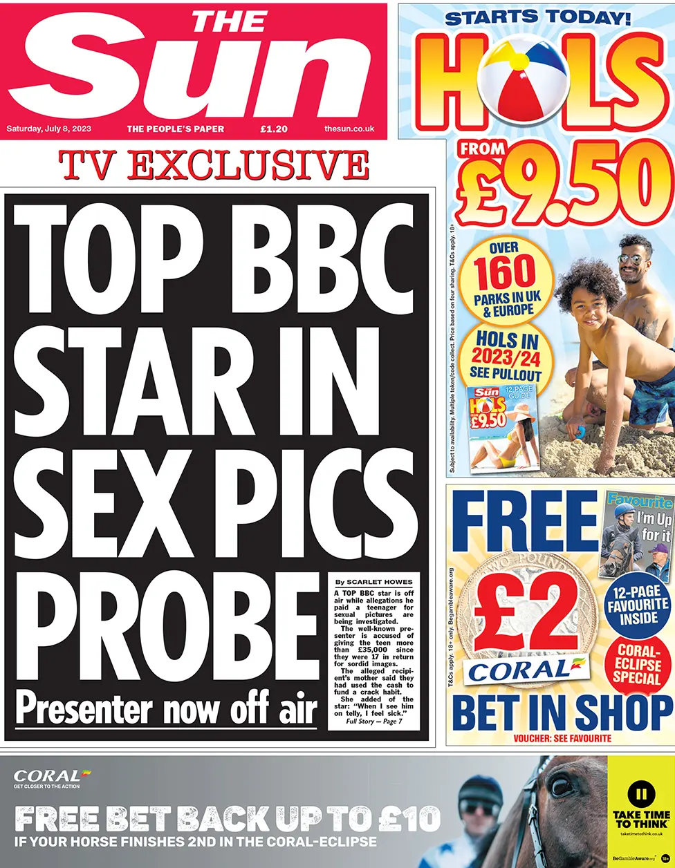 Sun front page