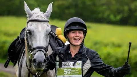 Whole Earth Man V Horse Horse Rheidol Petra, ridden by Iola Evans, won the event with a time of two hours and 30 minutes