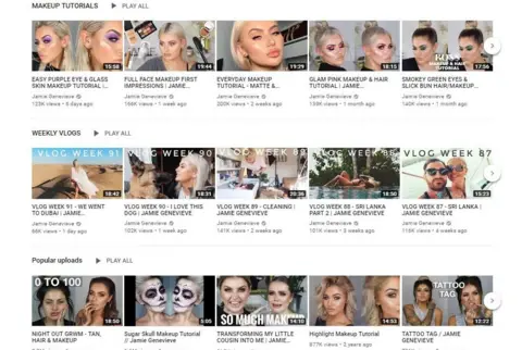 YouTube Jamie's YouTube channel