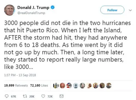 Twitter Donald Trump tweet