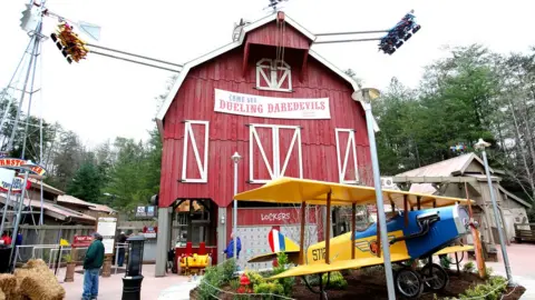 Wes Ramey for Dollywood The Barnstormer ride at Dollywood