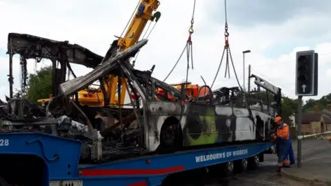 Gary Mitchelhill Bus on low loader