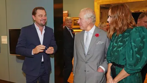 PA Media Leonardo DiCaprio, Prince Charles and Stella McCartney