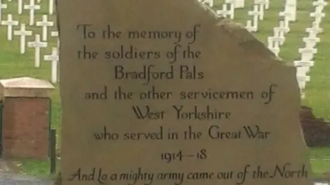 Bradford WW1 Group The stone in France