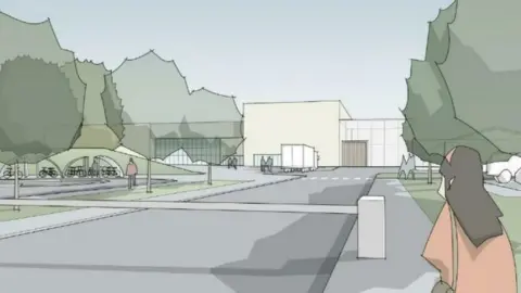 Artist's impression of new jail