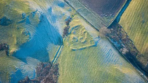 Historic England Aerial view of fort