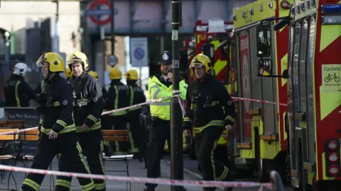 AFP Firefighters outside Parsons Green