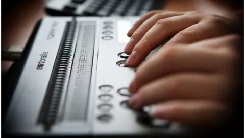 Getty Images Braille machine