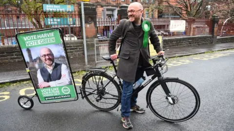 Getty Images Harvie on his bike