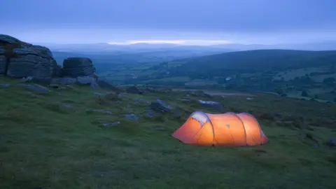 Getty Images Tent on dartmoor