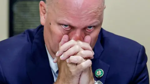 Getty Images Chip Roy listens to testimony during a House Committee on Rules hearing on 30 May 2023