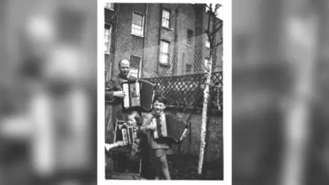 Emilio Allodi Bruno Allodi with his sons, Emilio (seated) and Claudio, at their north London home