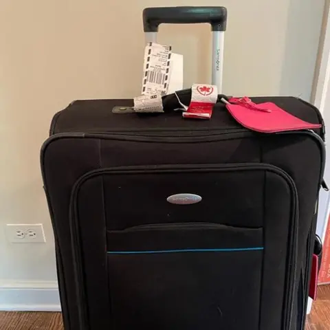 Donna O'Connor Donna's suitcase was sent back to her home in Chicago without her knowledge