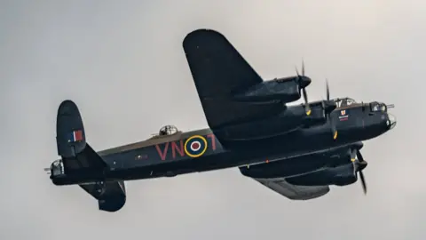 Lisa Harding Photography The Lancaster Bomber in the air