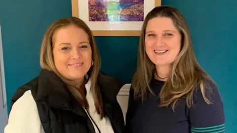 Family photo Rebecca and Angharad Lewis