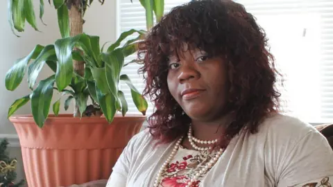 BBC Khristen Sellers at home in 2017