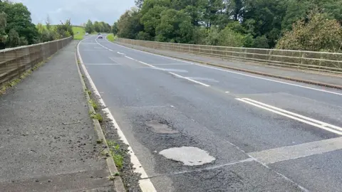 A general view of the bridge along the A66 between Keswick and Threlkeld