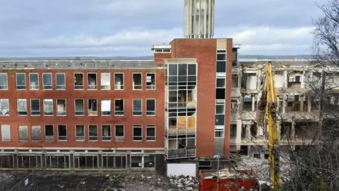 Dave Goulden Half-demolished building