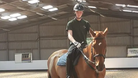 Hari on a horse