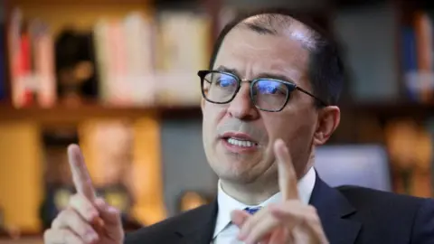 Reuters Francisco Barbosa, Colombian Attorney General speaks during an interview with Reuters in Bogota, Colombia March 24, 2023.