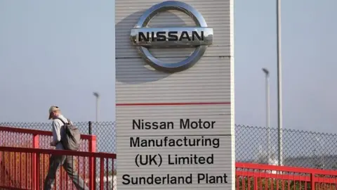 Getty Images Nissan's car plant in Sunderland