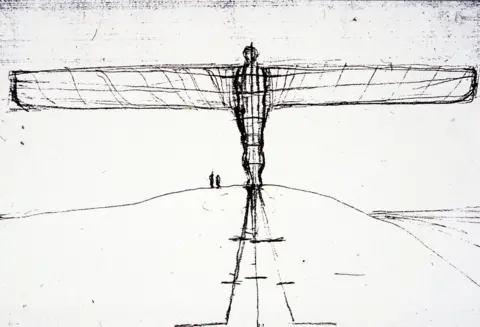 Antony Gormley Antony Gormley sketch of the angel