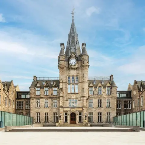 Keith Hunter Edinburgh Futures Institute, a Victorian hospital with a clocktower.