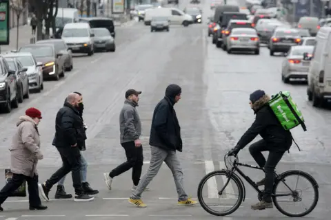 Getty Images Street scene in Kyiv