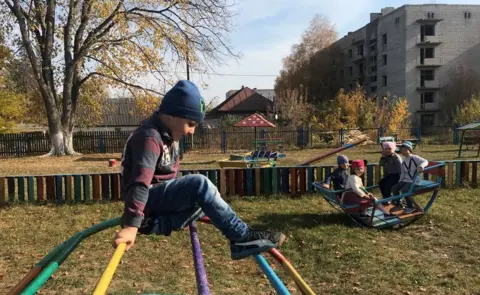 BBC Children at Narodichi kindergarten in the Chernobyl exclusion zone