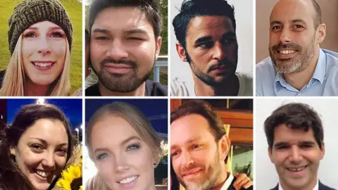 Press Association Chrissy Archibald, James McMullan, Alexandre Pigeard, Sébastien Bélanger, Ignacio Echeverria, Xavier Thomas, Sara Zelenak, Kirsty Boden (clockwise from top left)