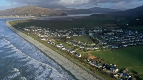 Getty Images An aerial view of Fairbourne in Gwynedd