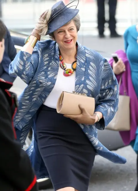 Getty Images Prime Minister Theresa May attends the Commonwealth Service on Commonwealth Day at Westminster Abbey