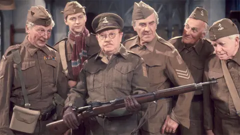 A still image from an episode of Dad's Army