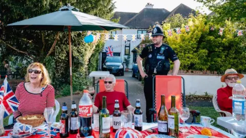 Essex Police PC Jake Mabey at the street party