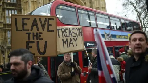 Getty Images Pro-Brexit demonstrators