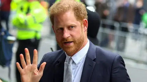 Reuters Prince Harry, Duke of Sussex walks outside the Rolls Building of the High Court in London, Britain June 7, 2023