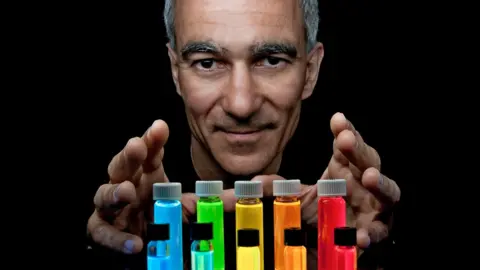 Len Rubenstein/MIT Moungi G. Bawendi pioneered the development of quantum dots that emit very pure light