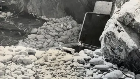 Don Evans The hatch leading to the underground bunker