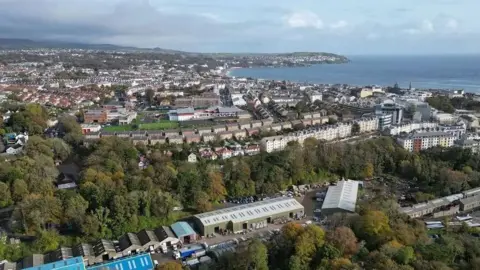 An aerial view of Douglas 
